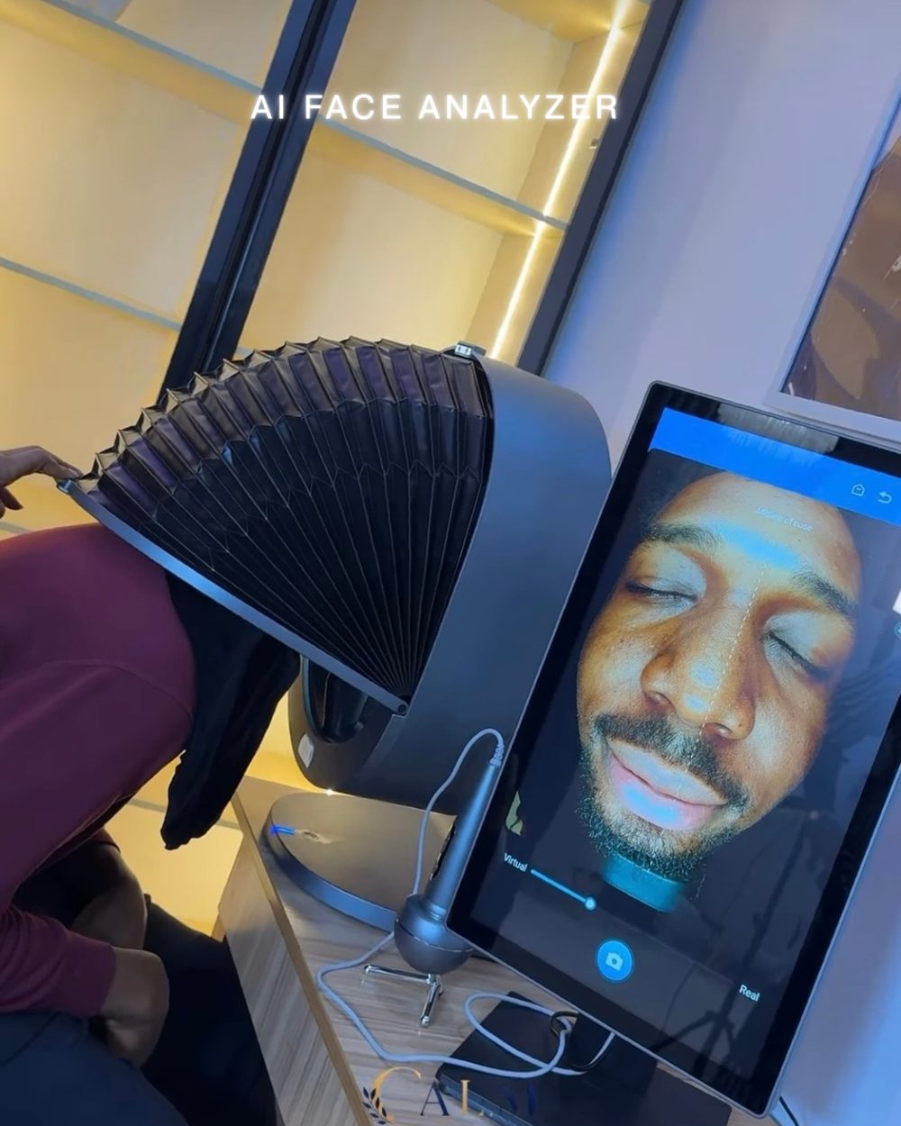 AI Face Analyzer facial imaging device at C.A.L.M